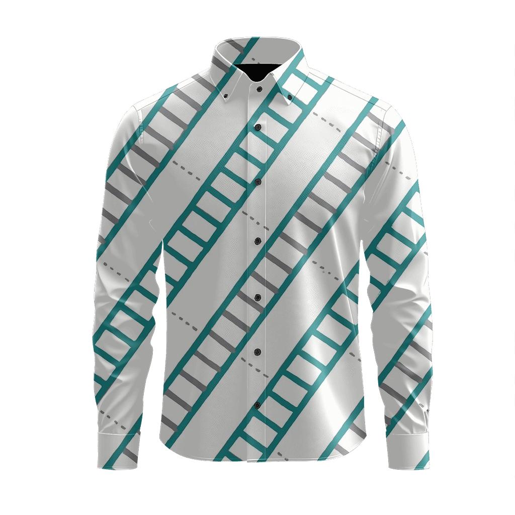 Diagonal Ladder Stitch soft fabric long sleeve shirts
