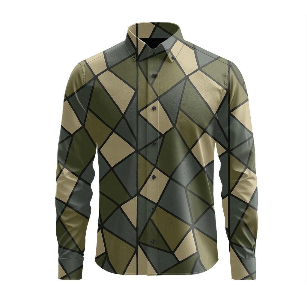 Rhombus Shard Mosaic Repeat comfortable casual long sleeves