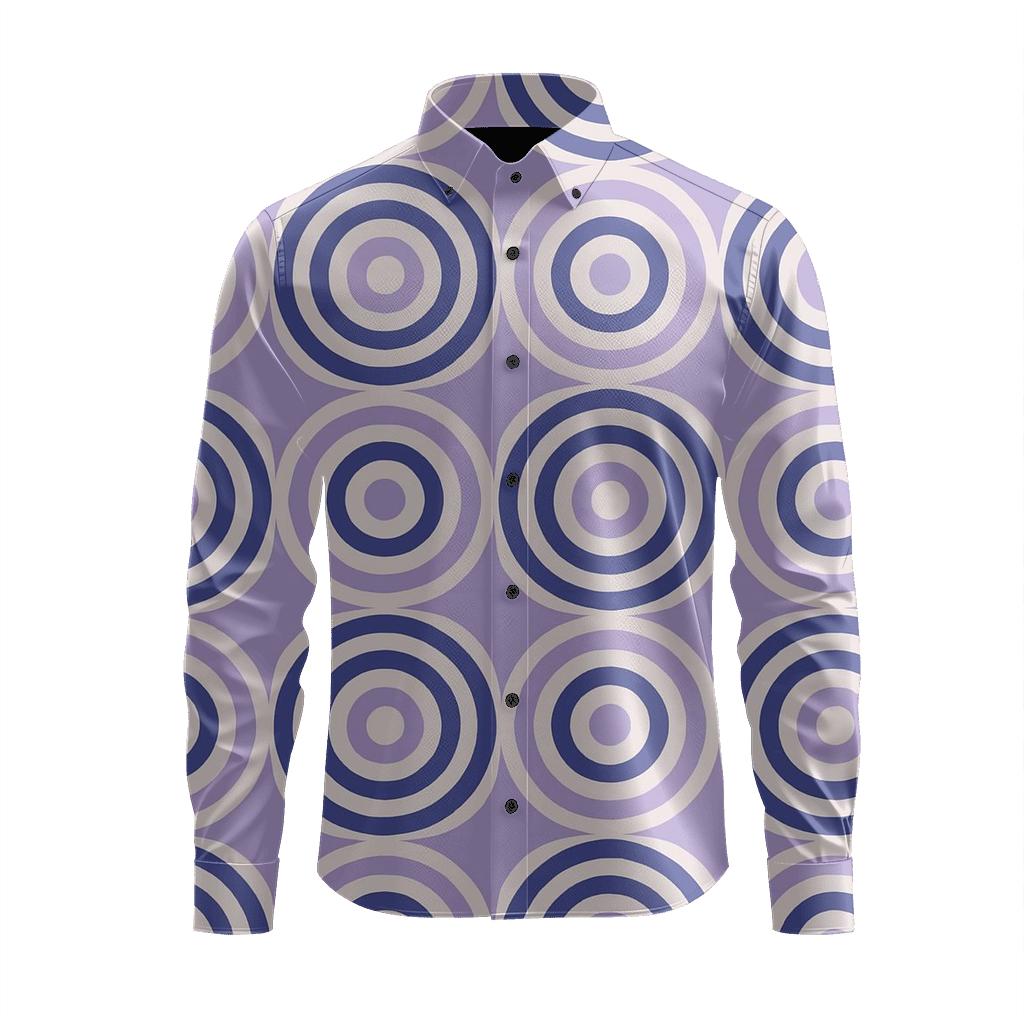 Concentric Loop Register unique graphic long sleeve shirts