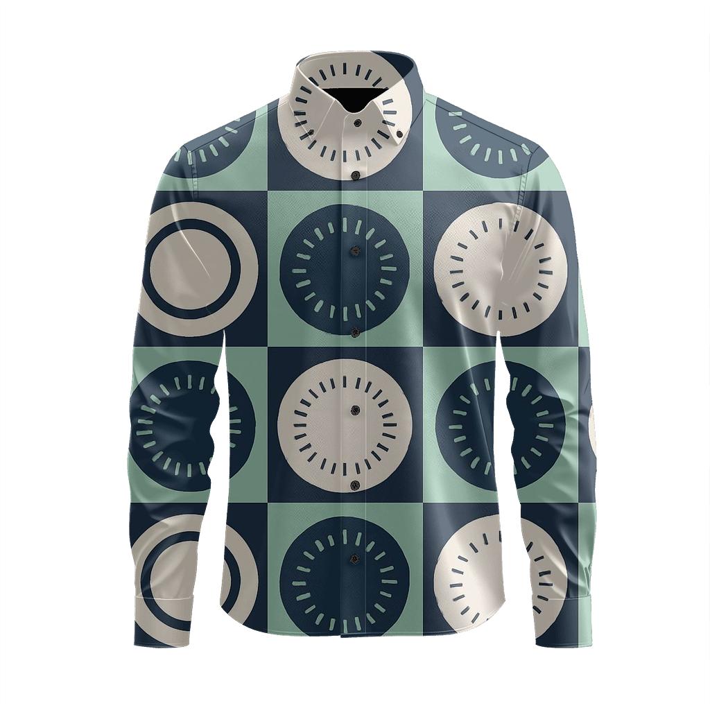 Radial Tick Orbit Quilt comfortable casual long sleeves