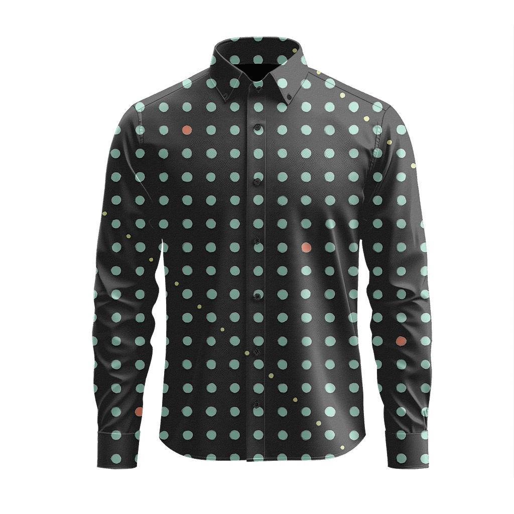 Pin Dot Lattice Drift custom long sleeve shirts