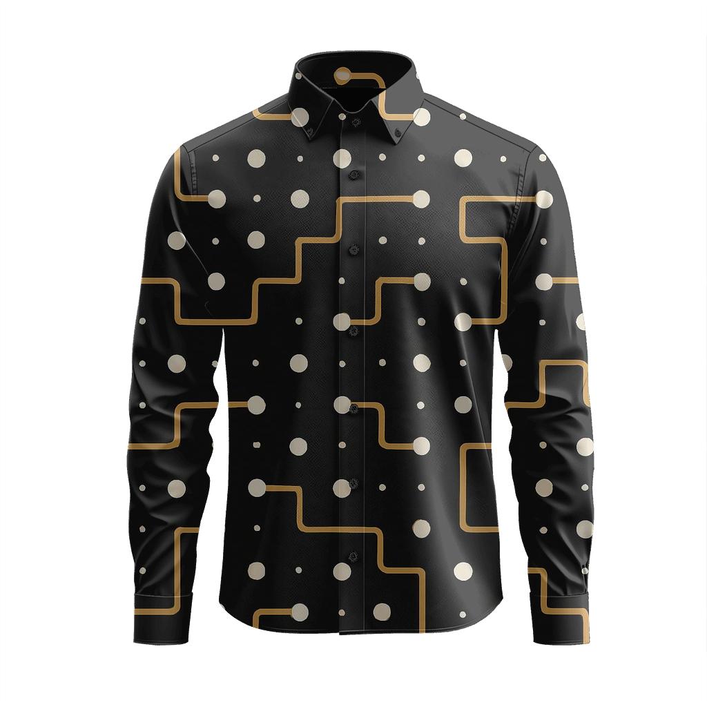 Pin Dot Circuit Net personalized cotton long sleeves