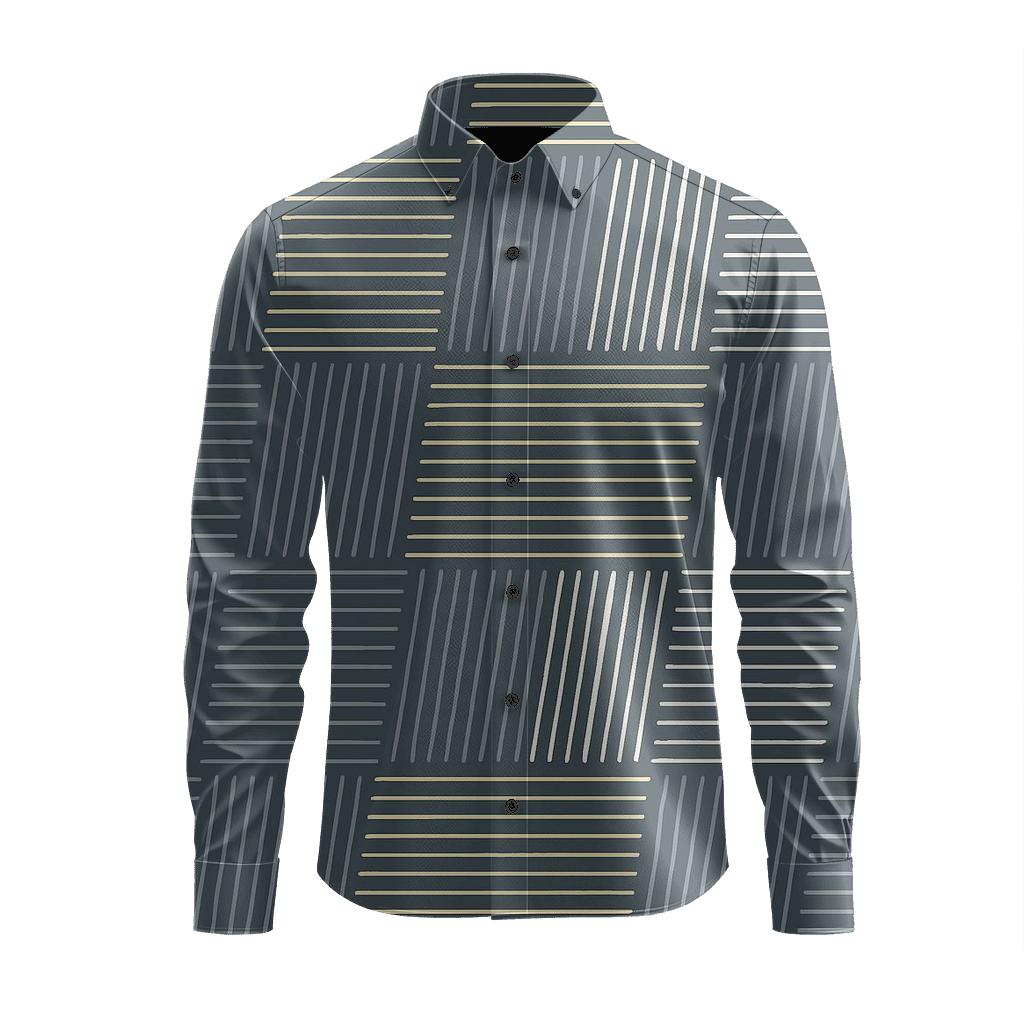 Linear Crosshatch Pulse premium long sleeve apparel