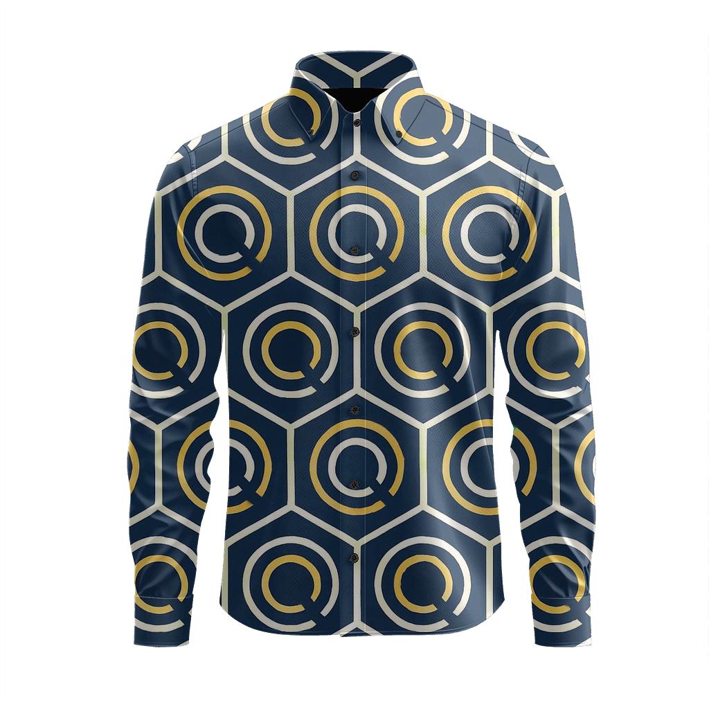 Hex Coil Index designer printed long sleeve tops