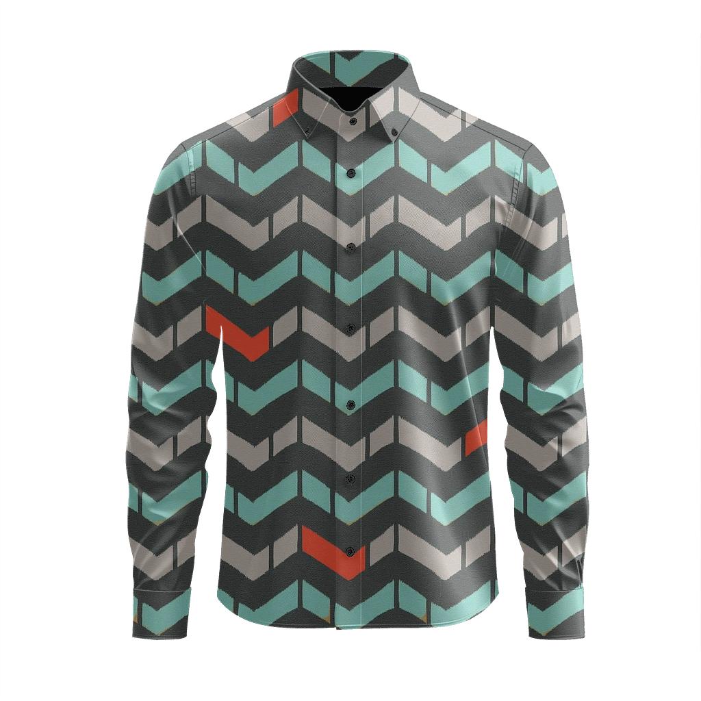 Chevron Phase Ladder unique graphic long sleeve shirts
