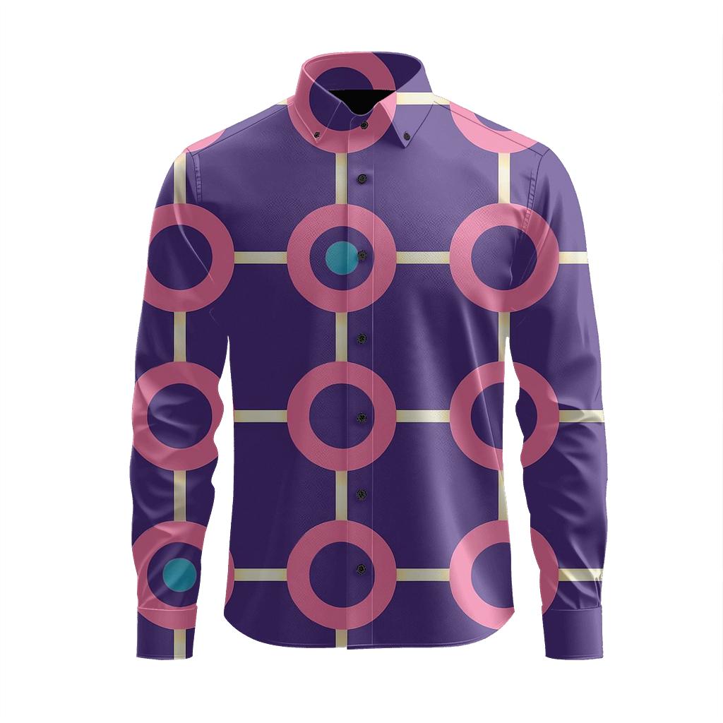 Circular Node Chainwork personalized cotton long sleeves