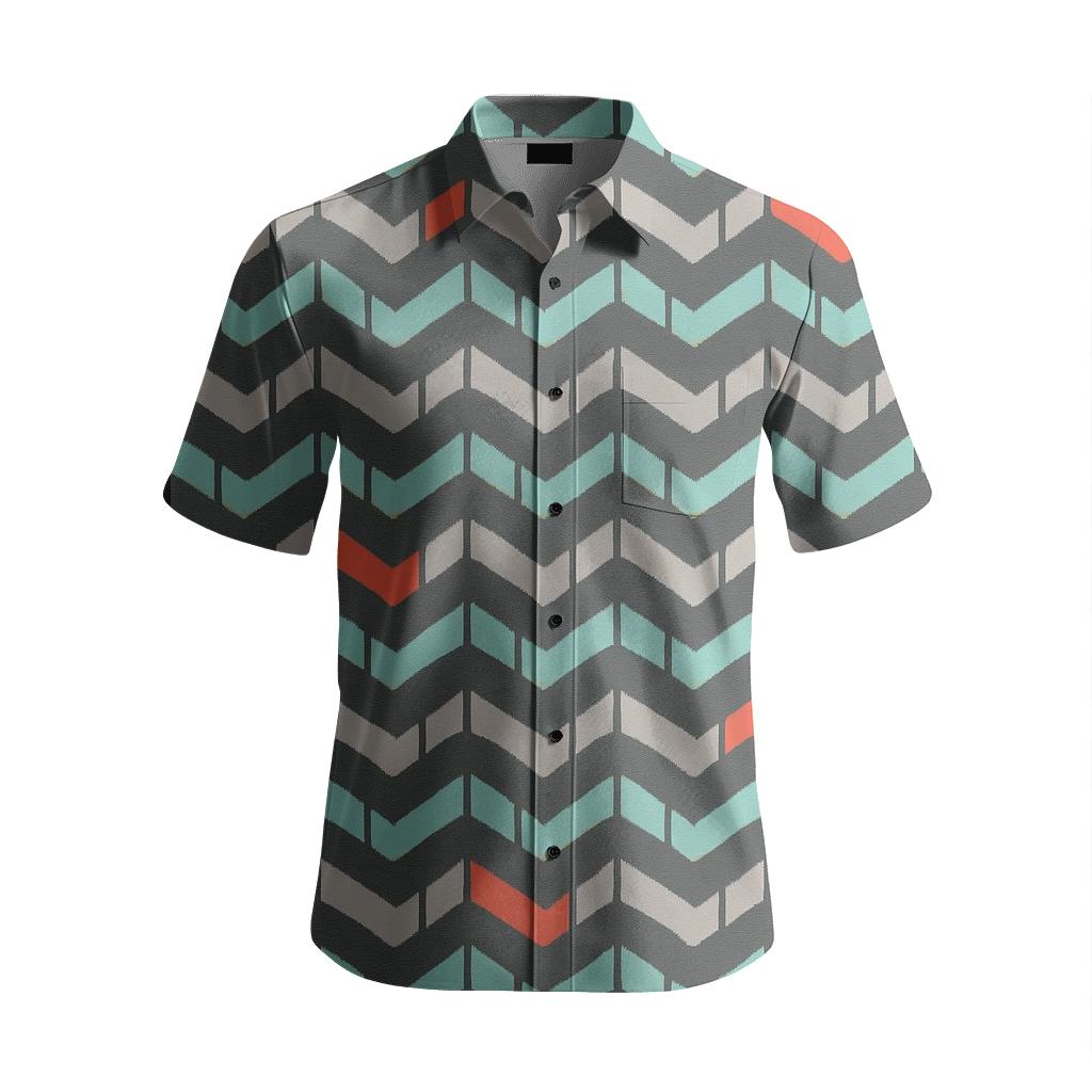 Chevron Phase Ladder unique graphic short sleeve shirts