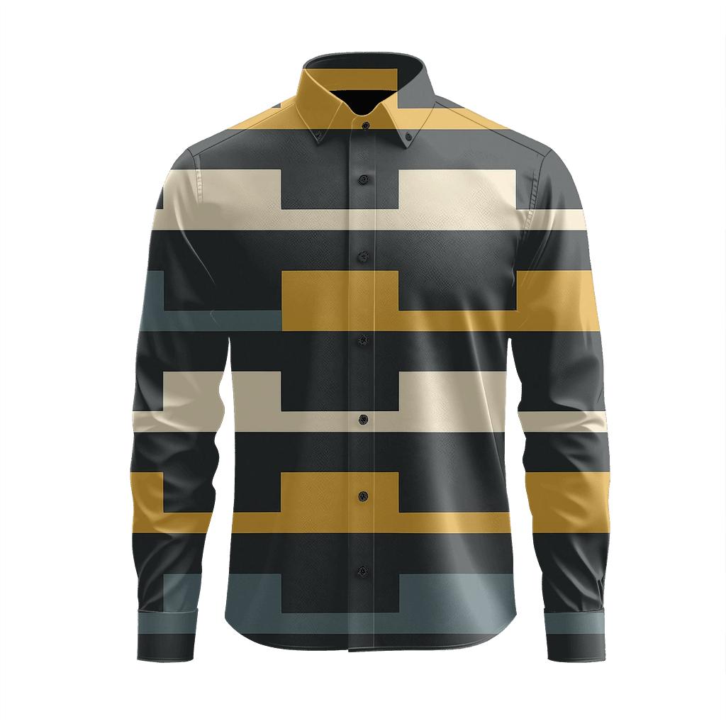 Step Stripe Quantizer unique graphic long sleeve shirts