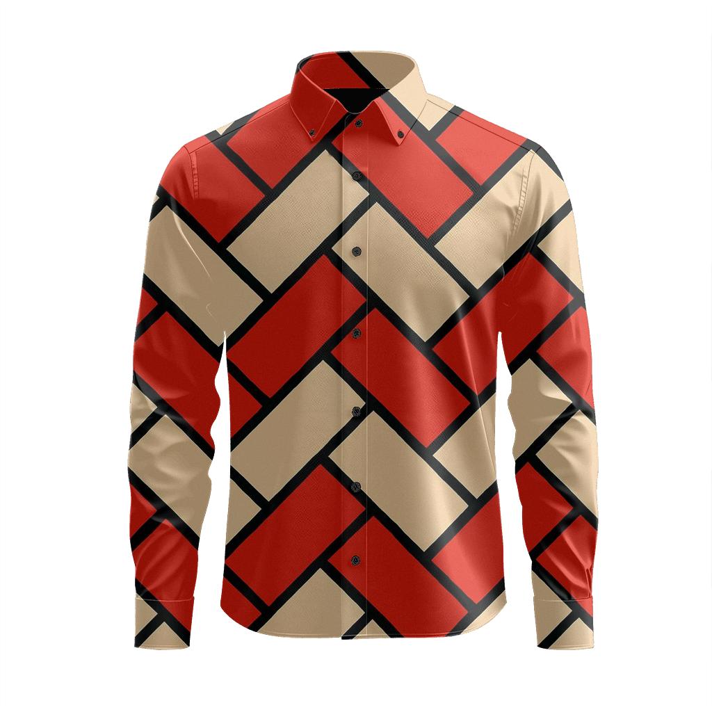 Rhombus Braid Interlock unique graphic long sleeve shirts
