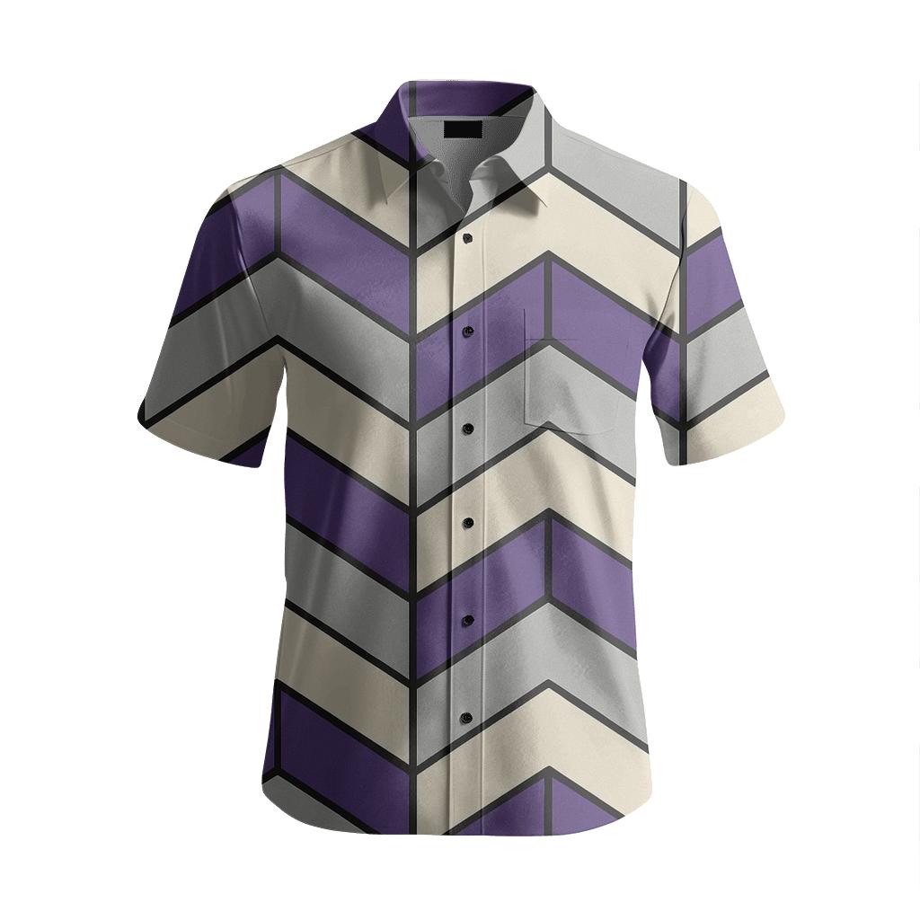 Chevron Phase Ladder comfortable cotton short sleeves