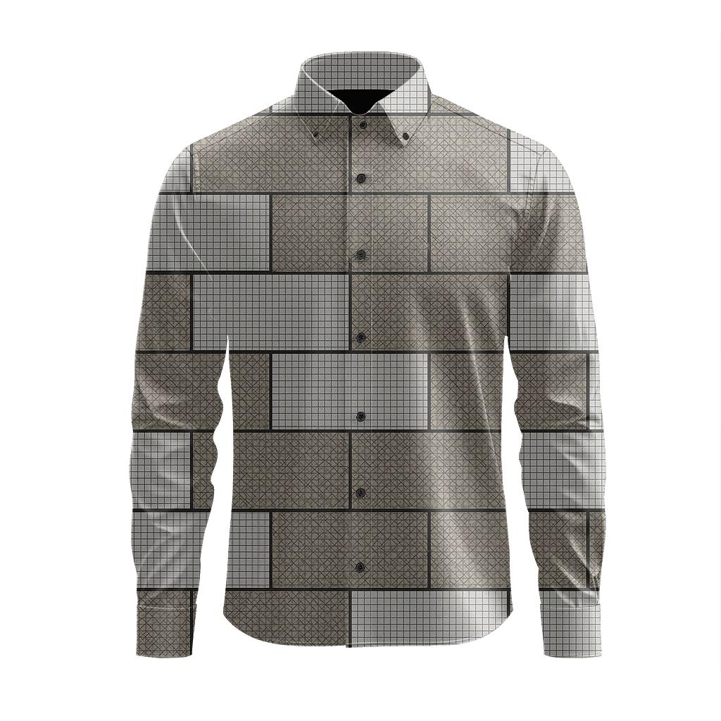Offset Brick Crosshatch Weave custom long sleeve shirts