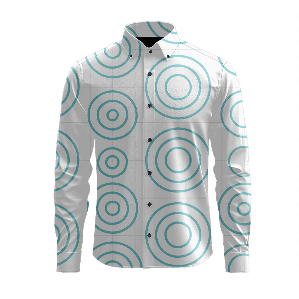 Orbit Ring Repeat Matrix designer printed long sleeve tops
