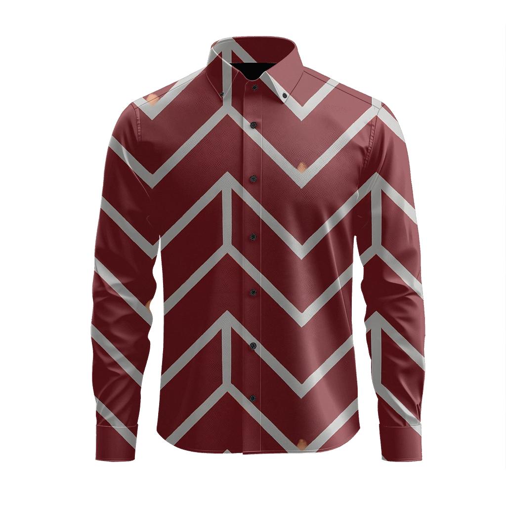 Chevron Relay Herringbone personalized cotton long sleeves