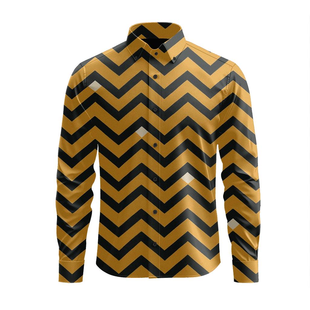 Chevron Phase Ladder stylish fitted long sleeve tees