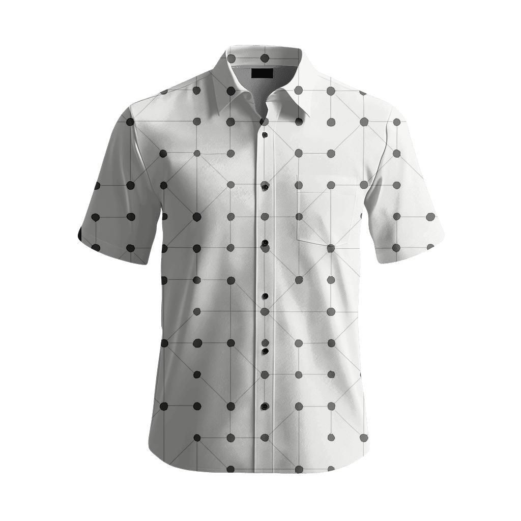Scatter Dot Net soft fabric short sleeve shirts