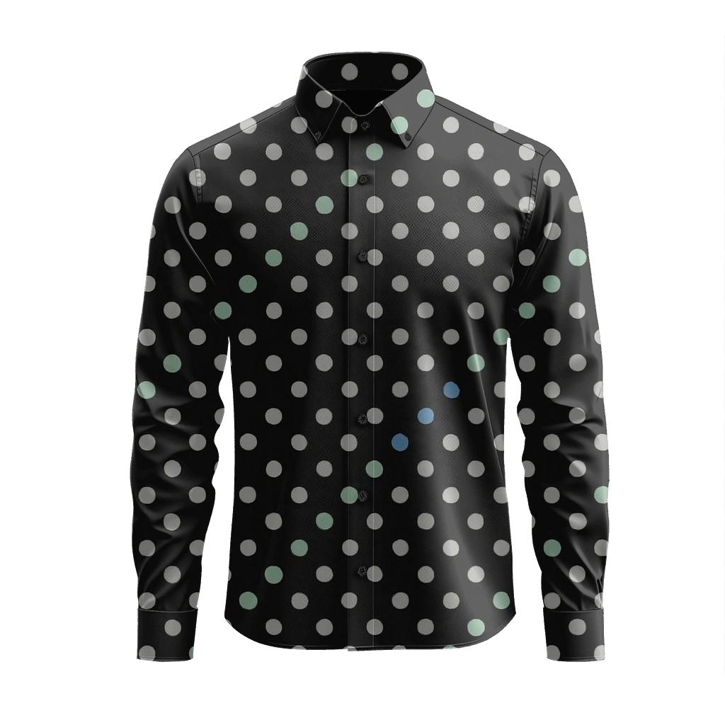 Micro Dot Lattice Drift comfortable casual long sleeves