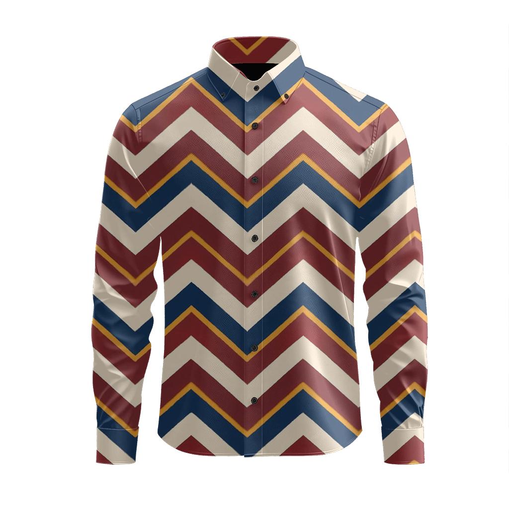 Chevron Pulse Ribbons premium long sleeve apparel