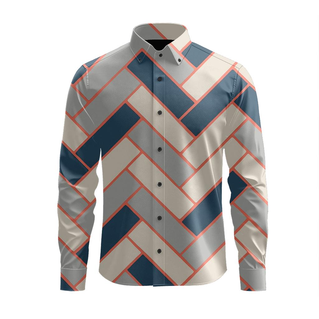 Diagonal Herring Keyline comfortable casual long sleeves