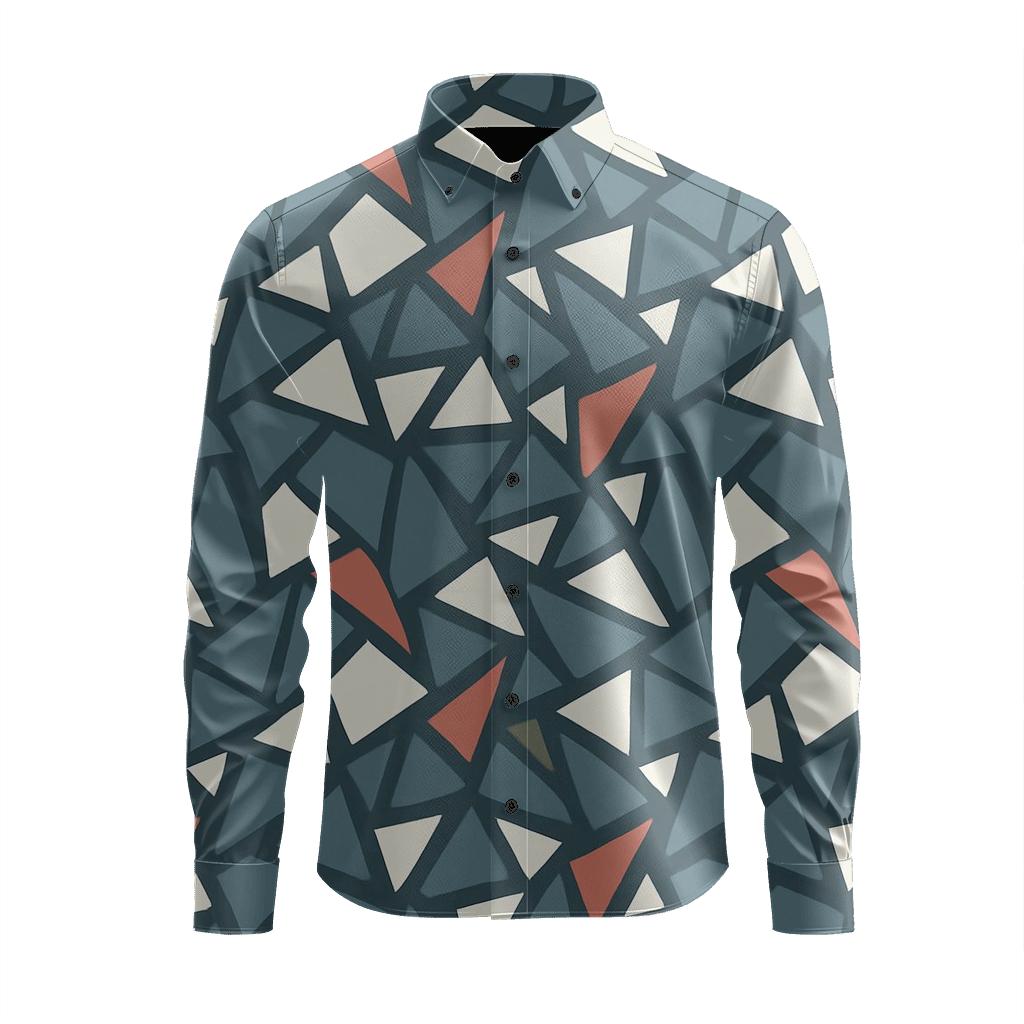 Shard Mosaic Meter trendy crew neck long sleeves