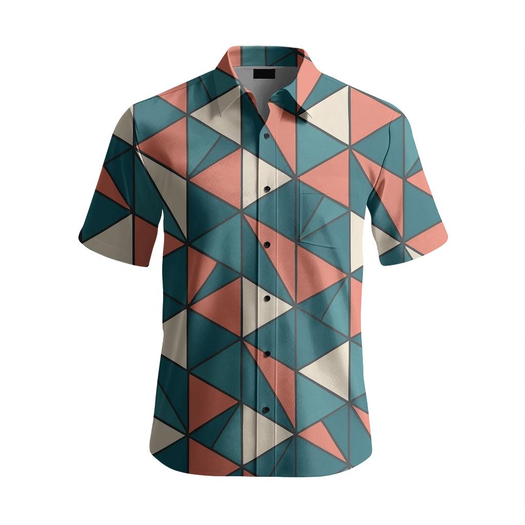 Hex Cell Split Cascade premium short sleeve apparel