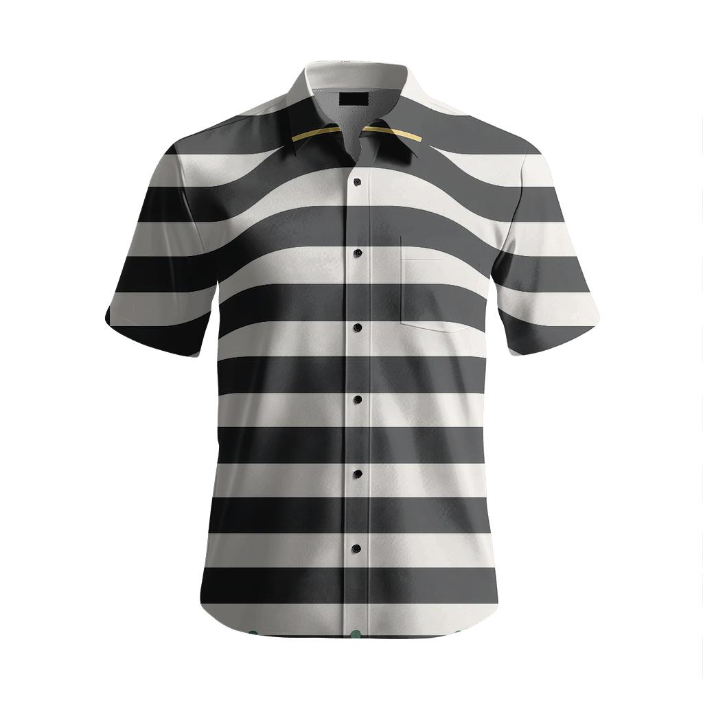 Sine Step Stripe Ledger stylish fitted short sleeve tees