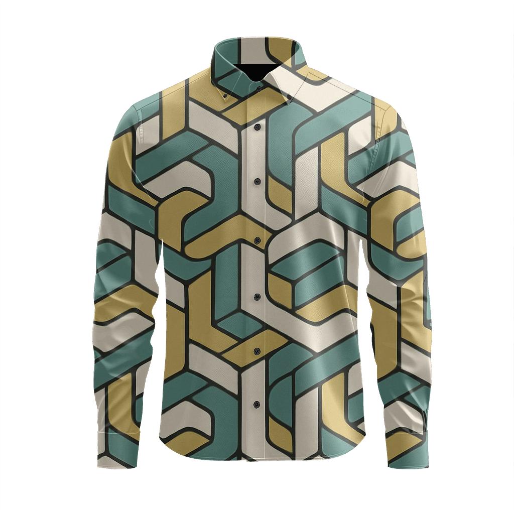 Hex Knot Microtile Relay soft fabric long sleeve shirts