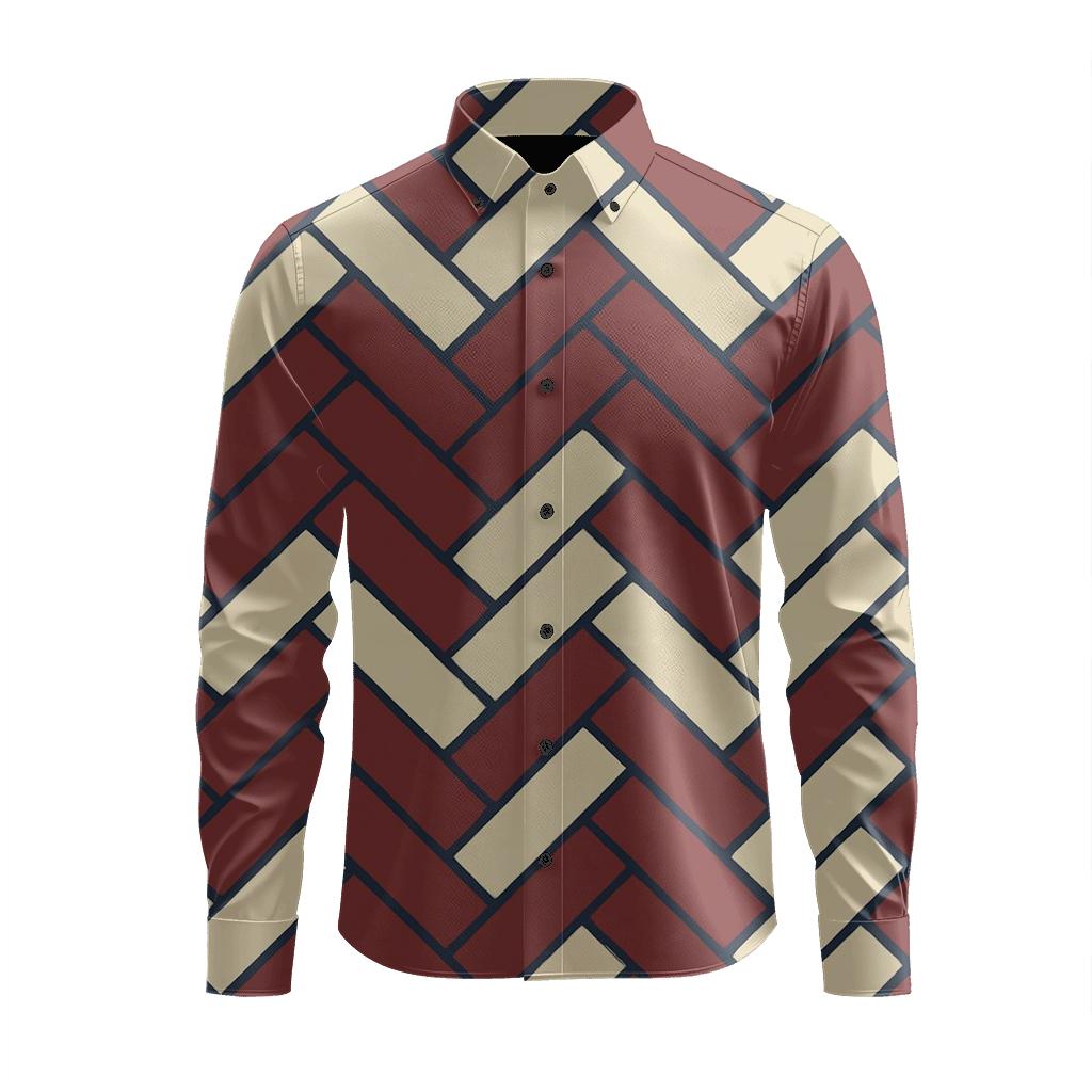 Herringbone Band Interlock personalized cotton long sleeves
