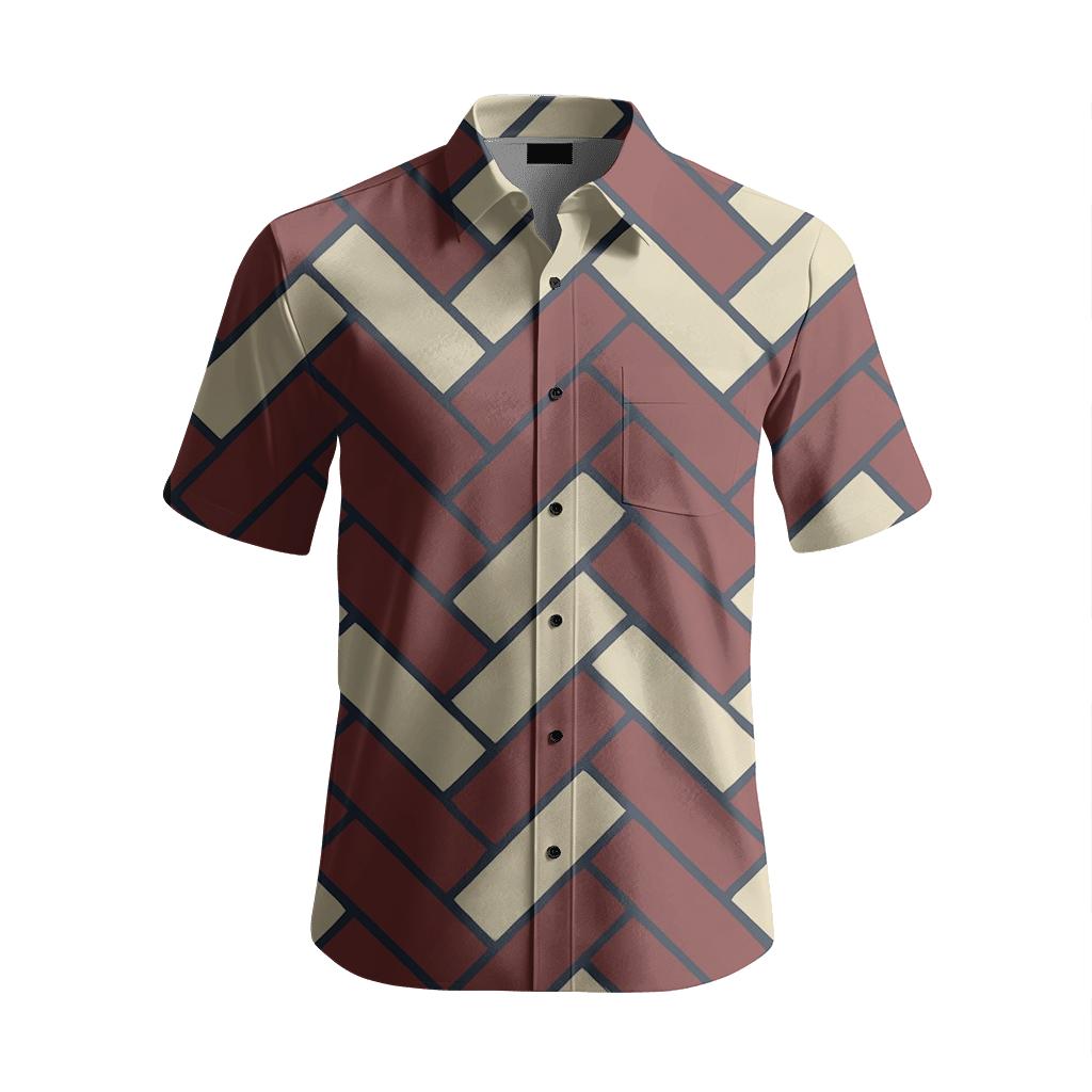 Herringbone Band Interlock comfortable cotton short sleeves