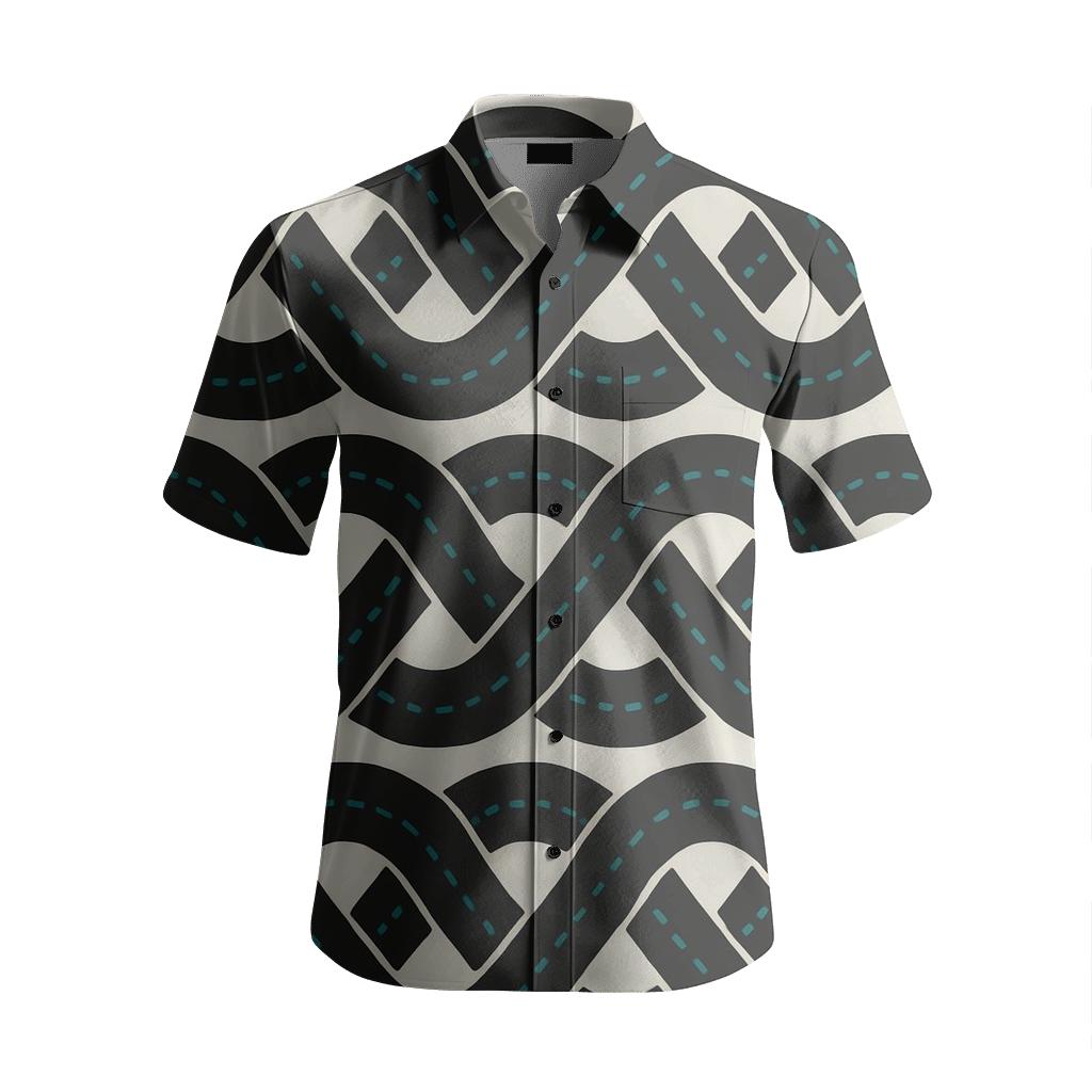 Braided Loop Band Framework unique graphic short sleeve shirts