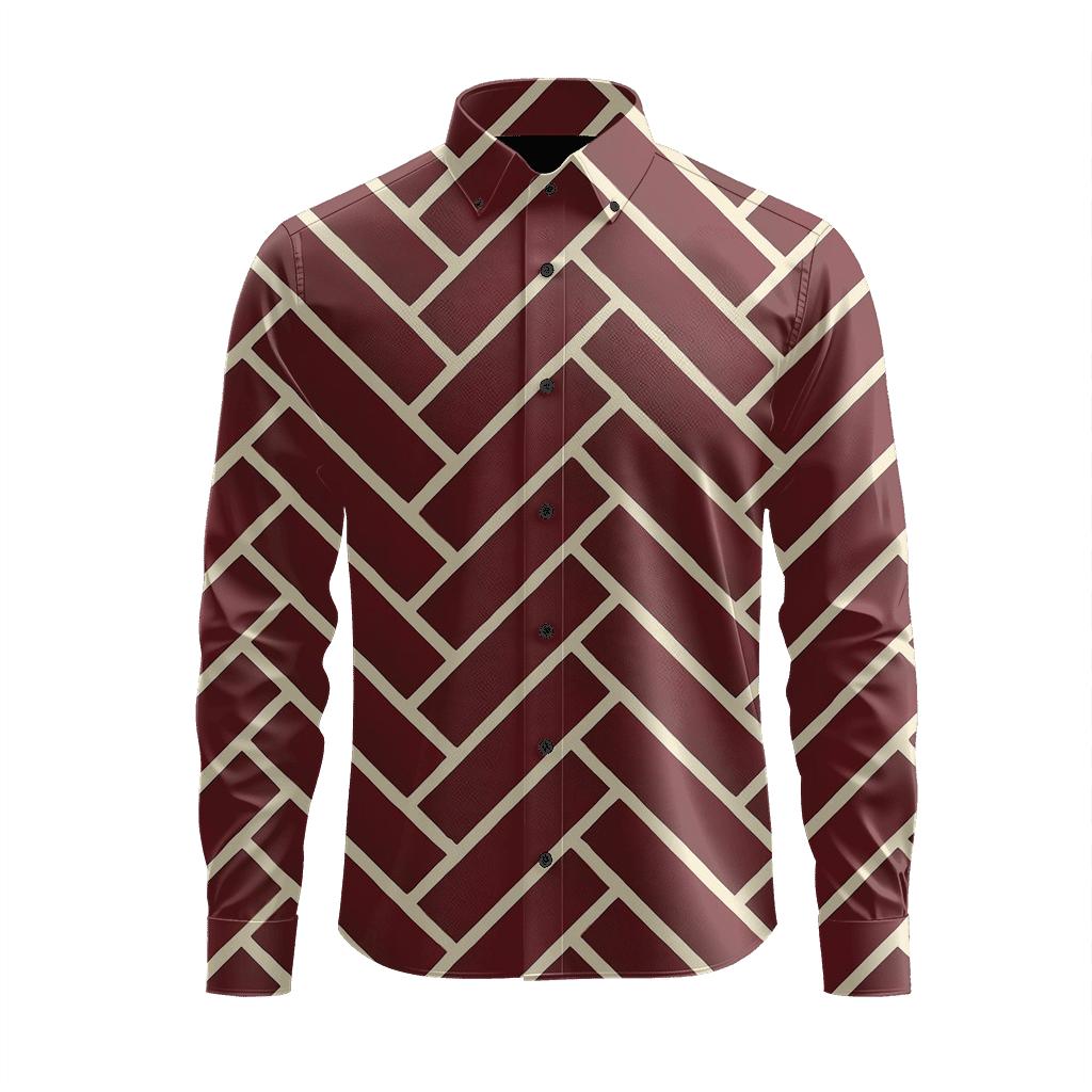 Herringbone Byte Weave personalized cotton long sleeves