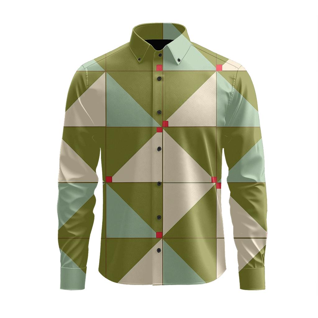 Cell Split Mosaic Repeat comfortable casual long sleeves