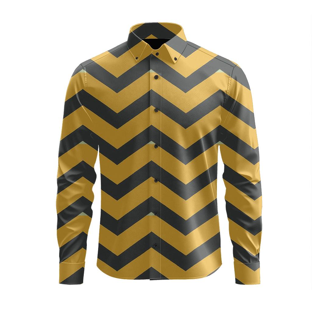 Chevron Pulse Ladder custom long sleeve shirts