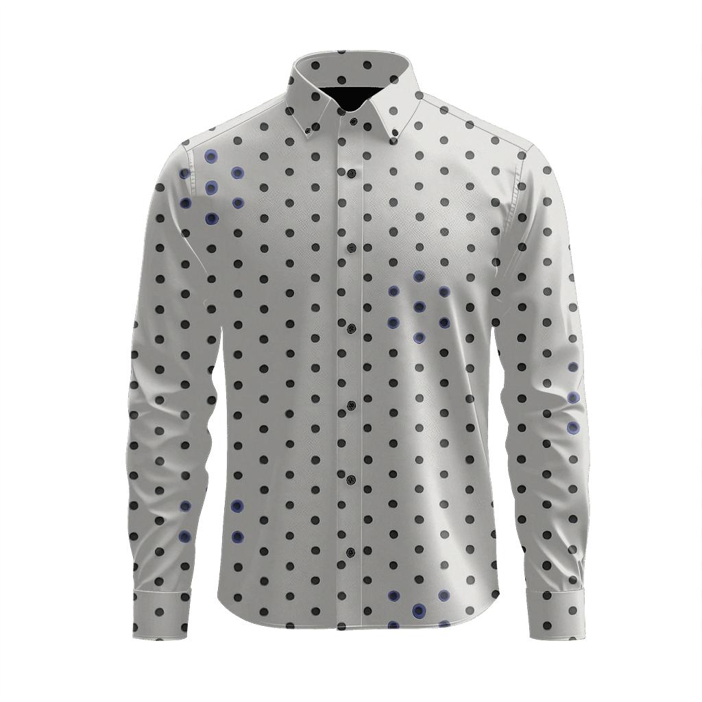 Pin Dot Iso Grid designer printed long sleeve tops