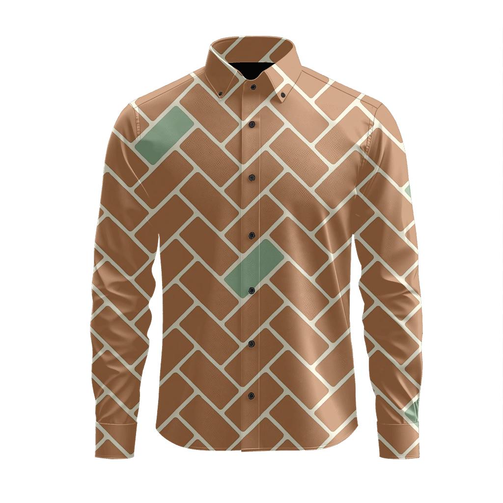 Herringbone Micro Brick premium long sleeve apparel