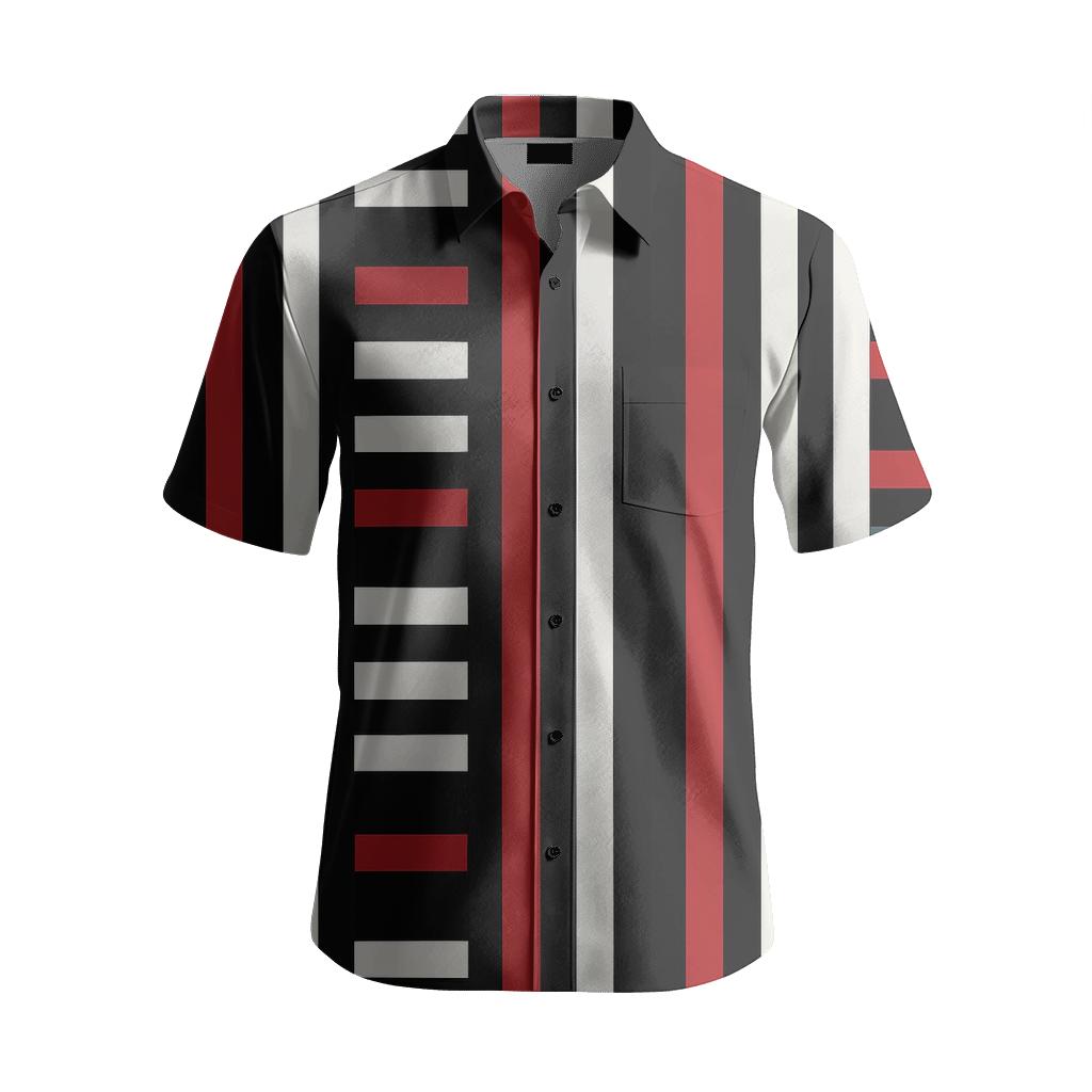 Banded Stripe Phase Shift stylish fitted short sleeve tees
