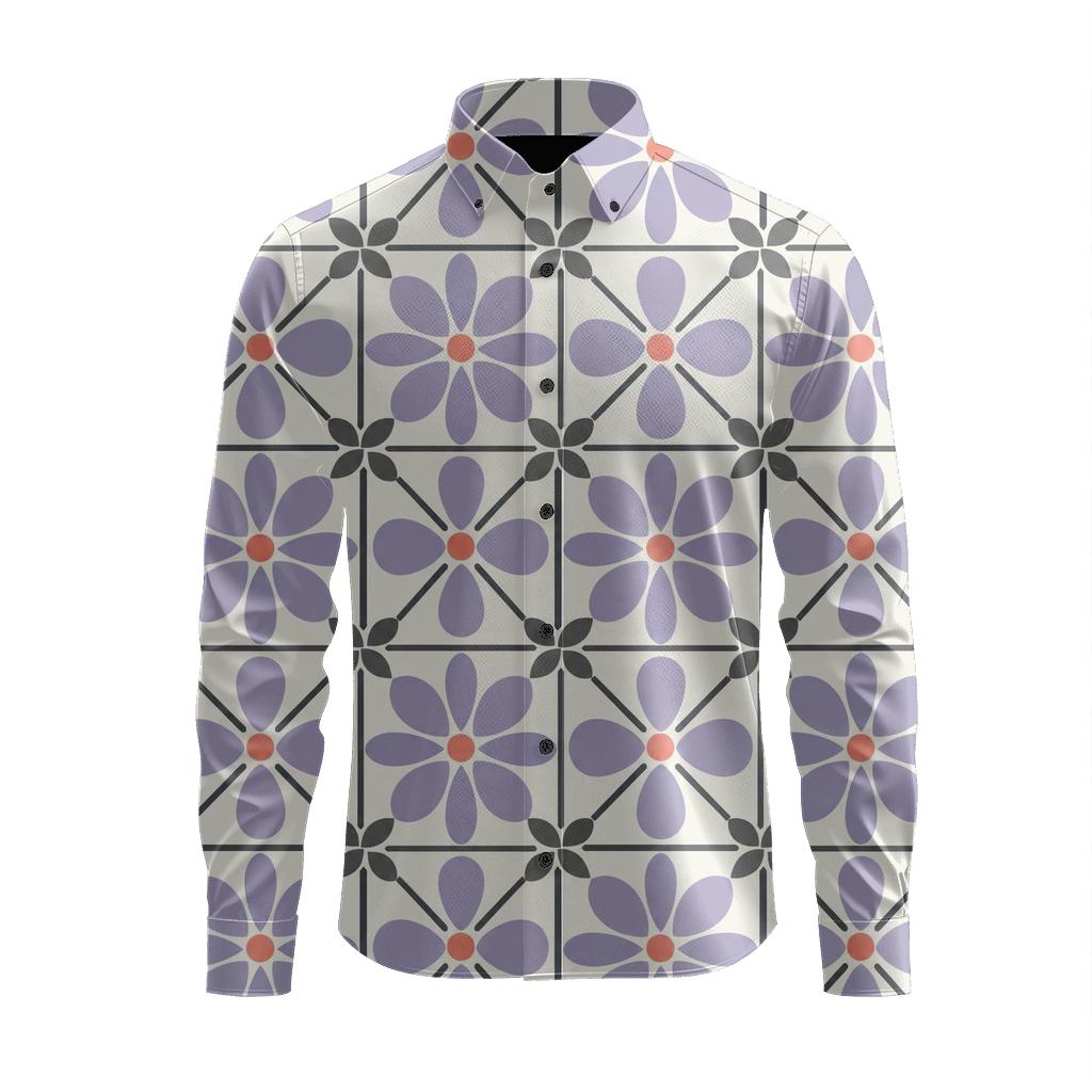 Aster Block Repeat comfortable casual long sleeves [AI-3c82cf24-61a06c3d1d93]