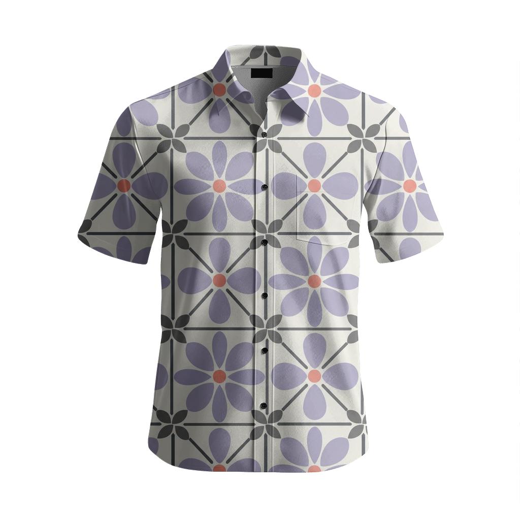 Aster Block Repeat trendy crew neck short sleeves [AI-3c82cf24-61a06c3d1d93]