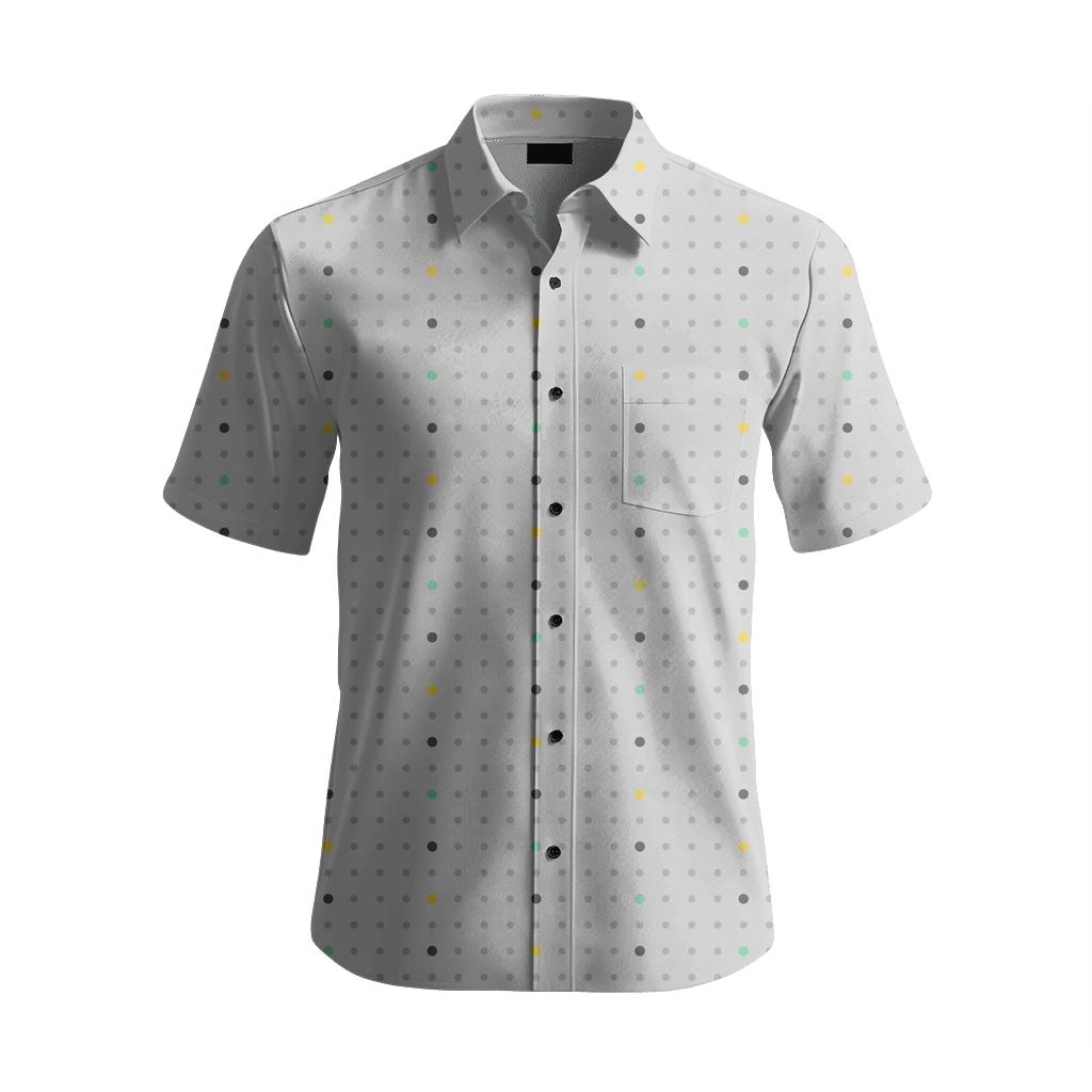 Grain Dot Interval Mesh soft fabric short sleeve shirts [AI-ad88ff45-ca5cdd9aa751]