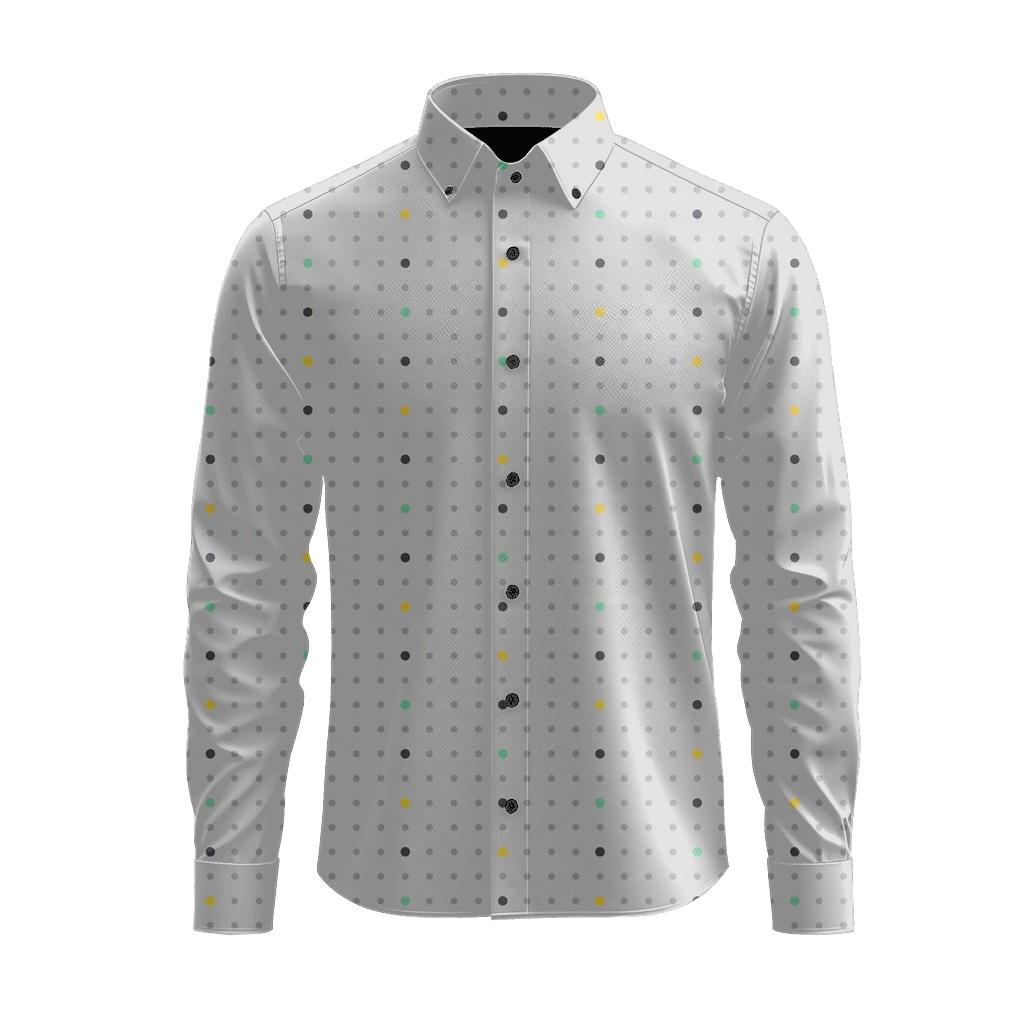 Grain Dot Interval Mesh custom long sleeve shirts [AI-ad88ff45-ca5cdd9aa751]