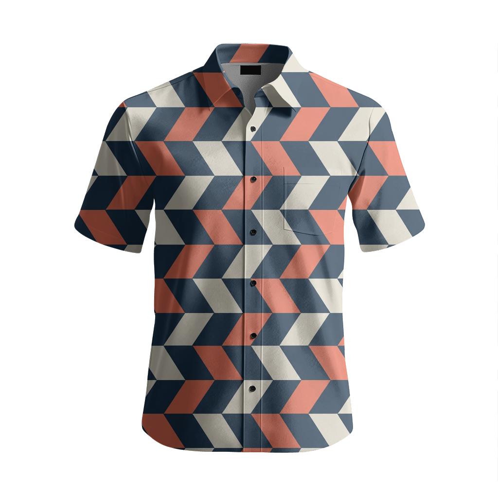 Woven Parallelogram Tempo comfortable cotton short sleeves [AI-b7a0d944-d49283ecc8c7]