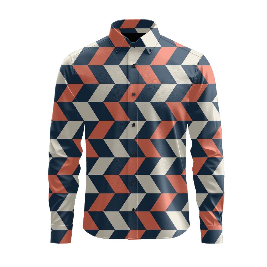 Woven Parallelogram Tempo unique graphic long sleeve shirts [AI-b7a0d944-d49283ecc8c7]