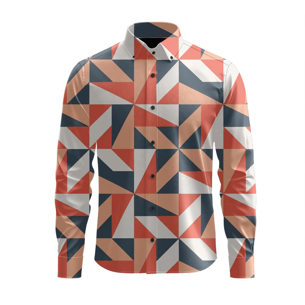 Rotating Shard Check comfortable casual long sleeves [AI-ef511007-743fbc7c7b1c]