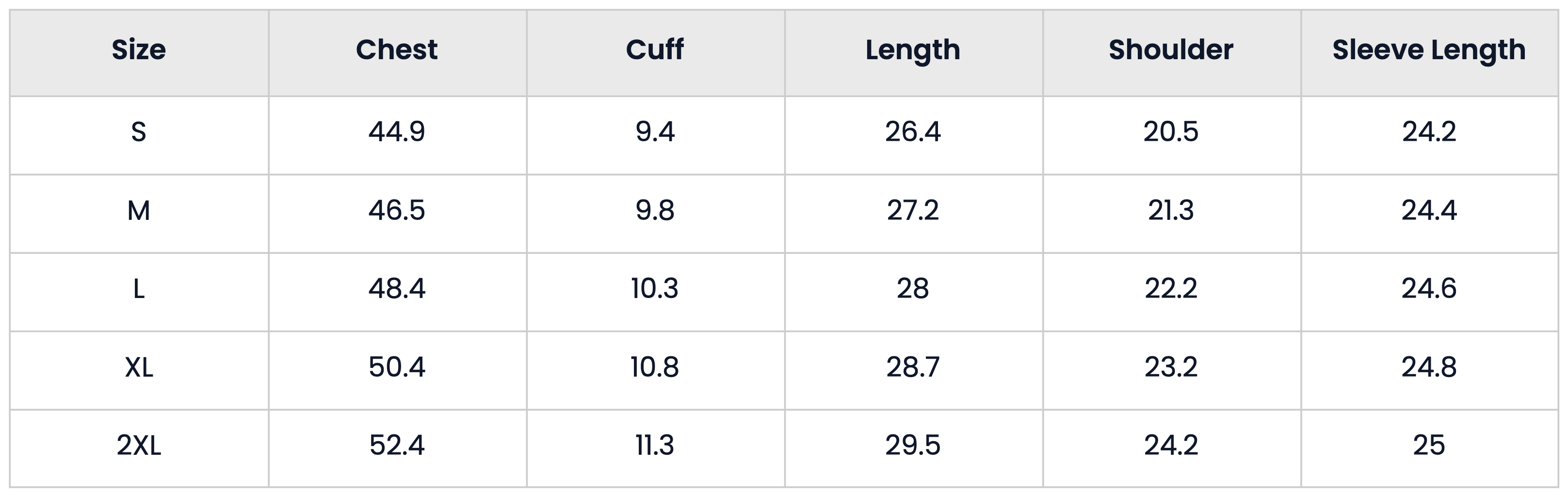 Size Chart for Casual Winter Plaid Over Coat For Men & Women