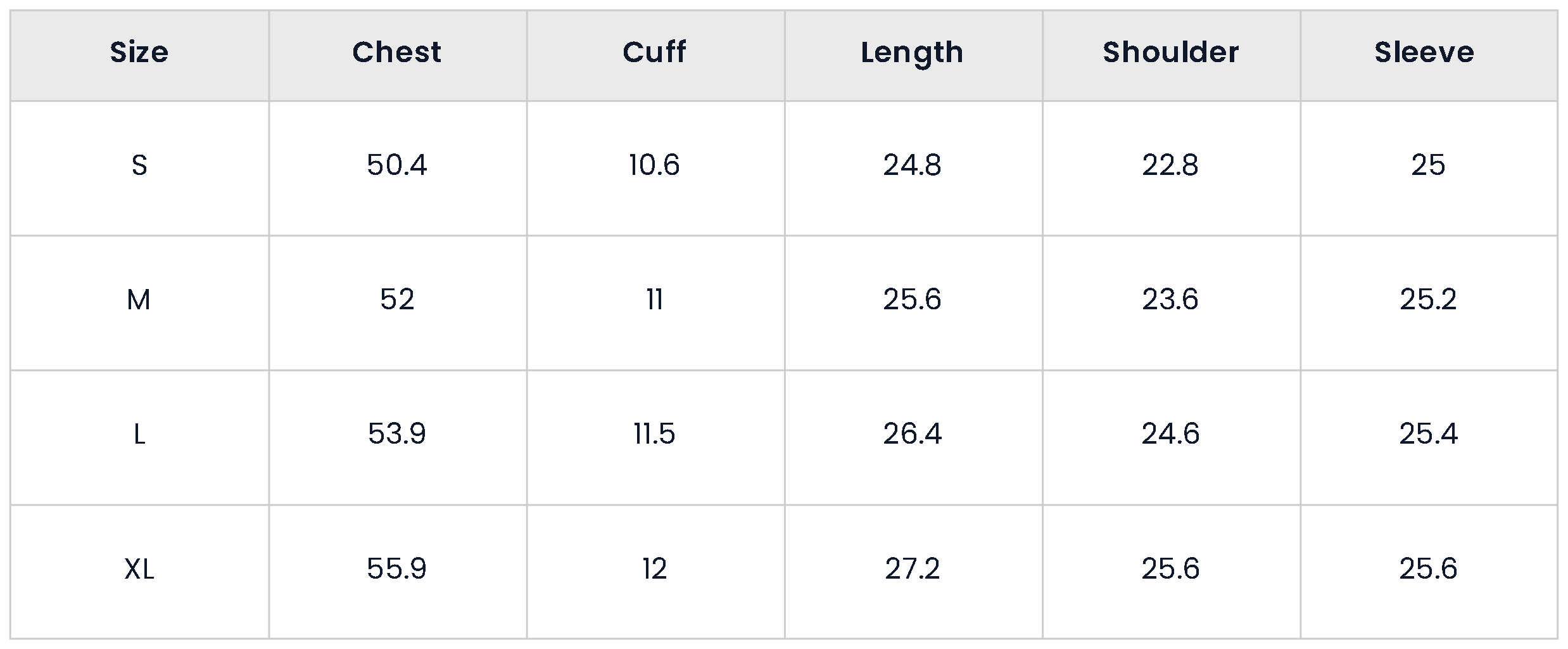 Size Chart for Oversized Long Sleeve Letter Print Polo Shirt For Men