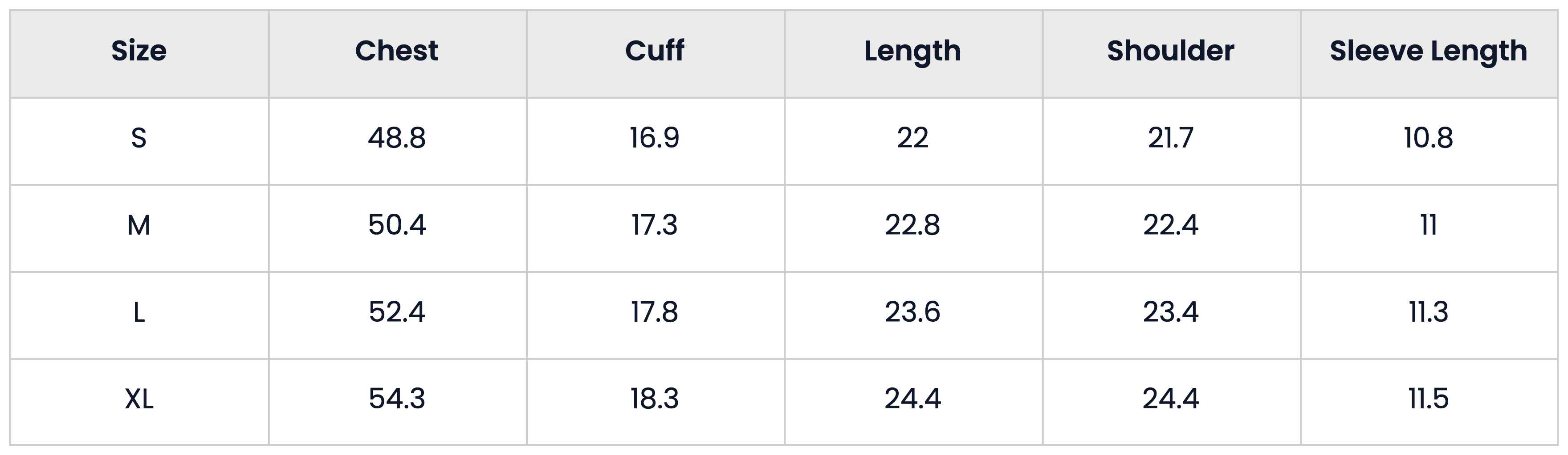 Size Chart for Slogan Print Utility Pocket Short Sleeve Denim Shirt for Men