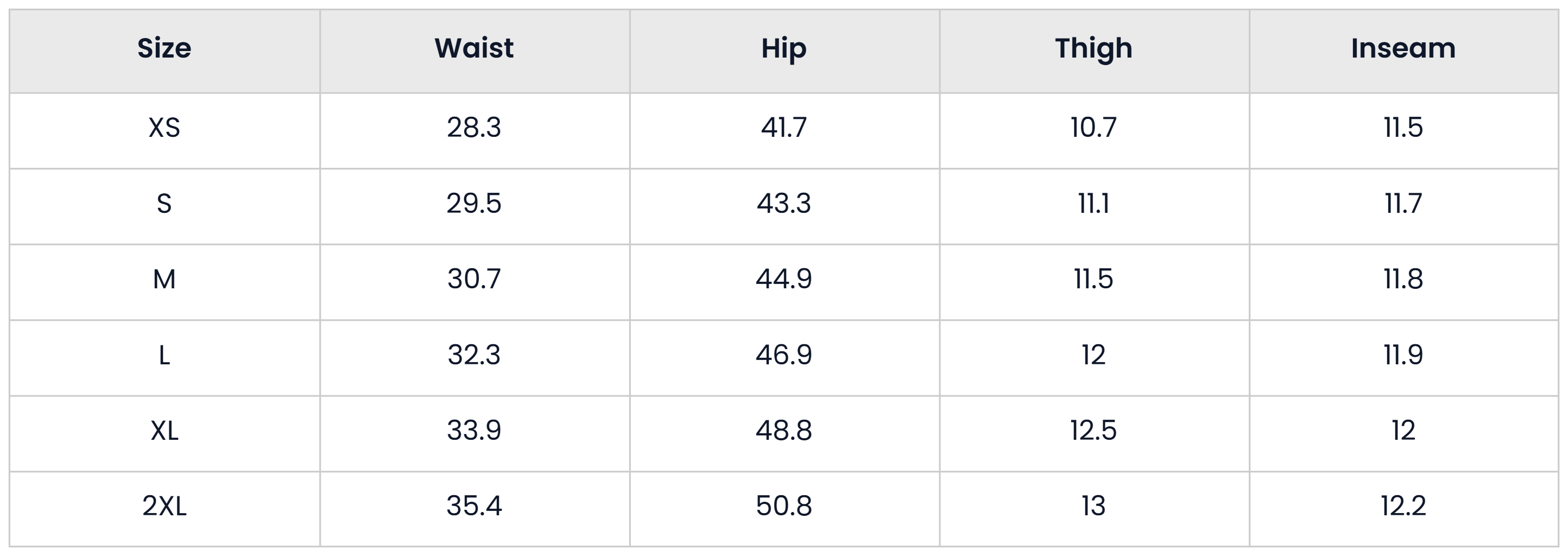Pant Size Chart for Casual Zip Up Jacket And Pants Set For Men