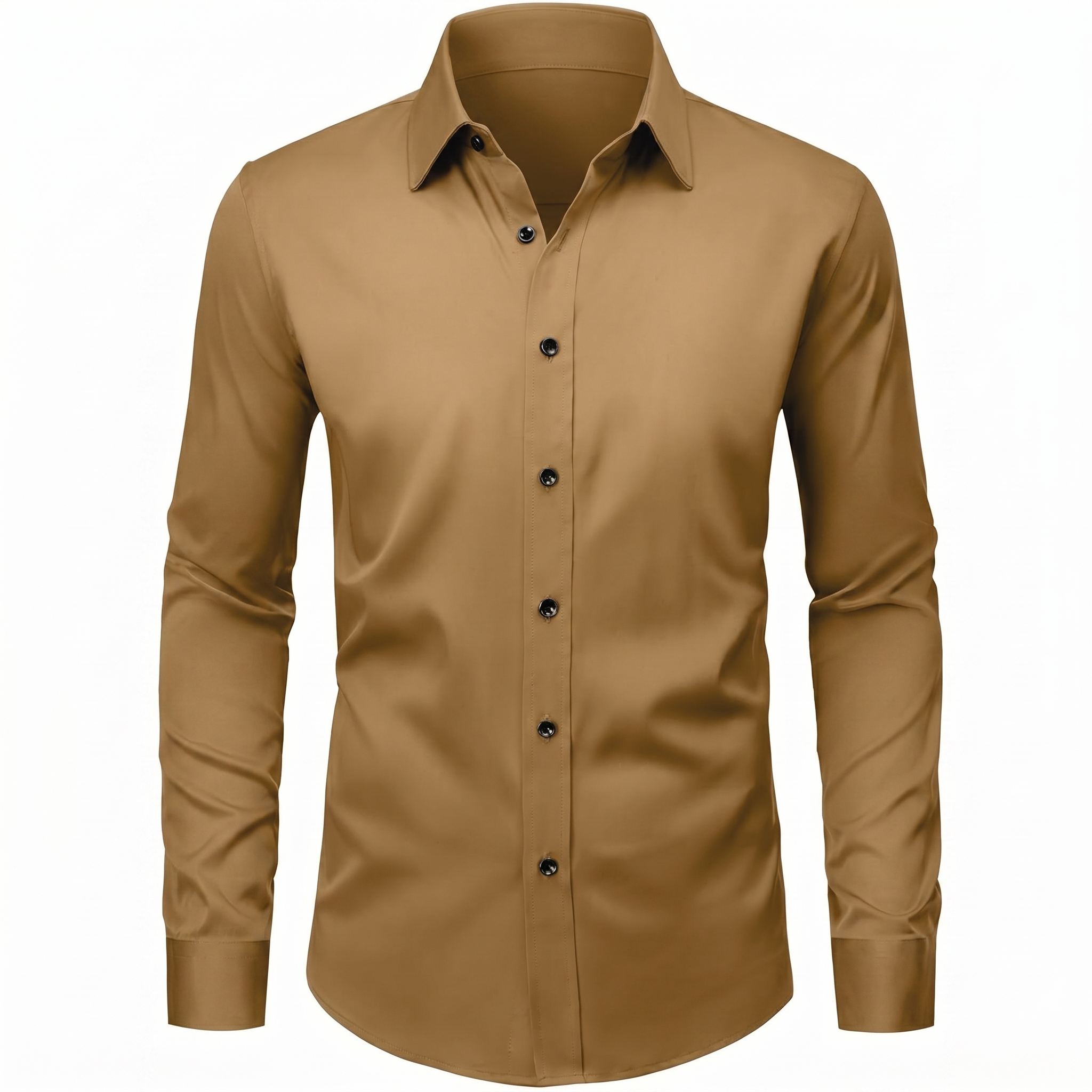 Long And Sleeve Casual Button Down Shirt For Men