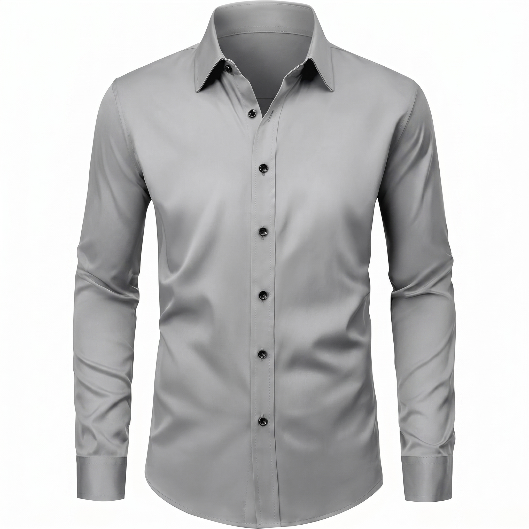 Long And Sleeve Casual Button Down Shirt For Men