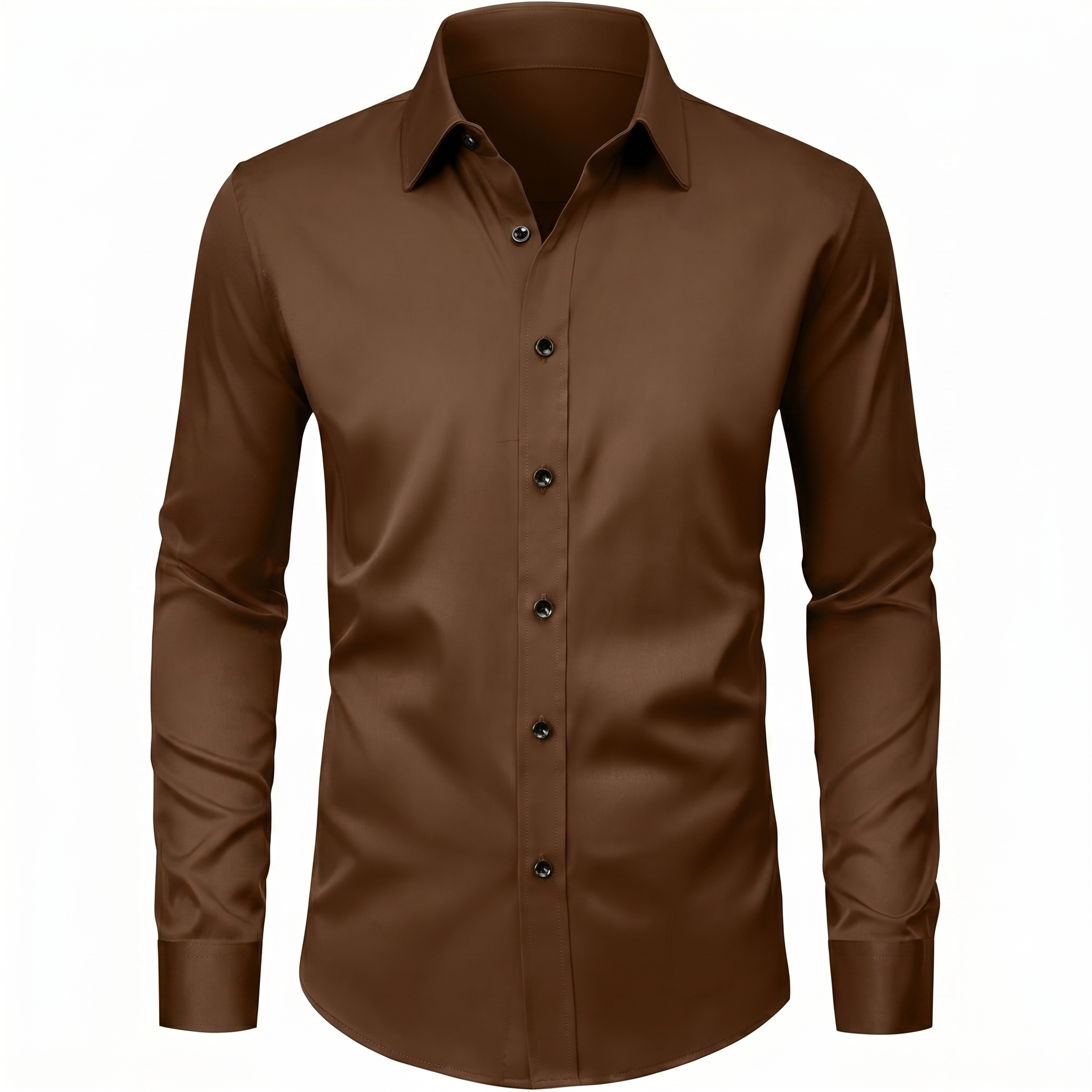 Long And Sleeve Casual Button Down Shirt For Men