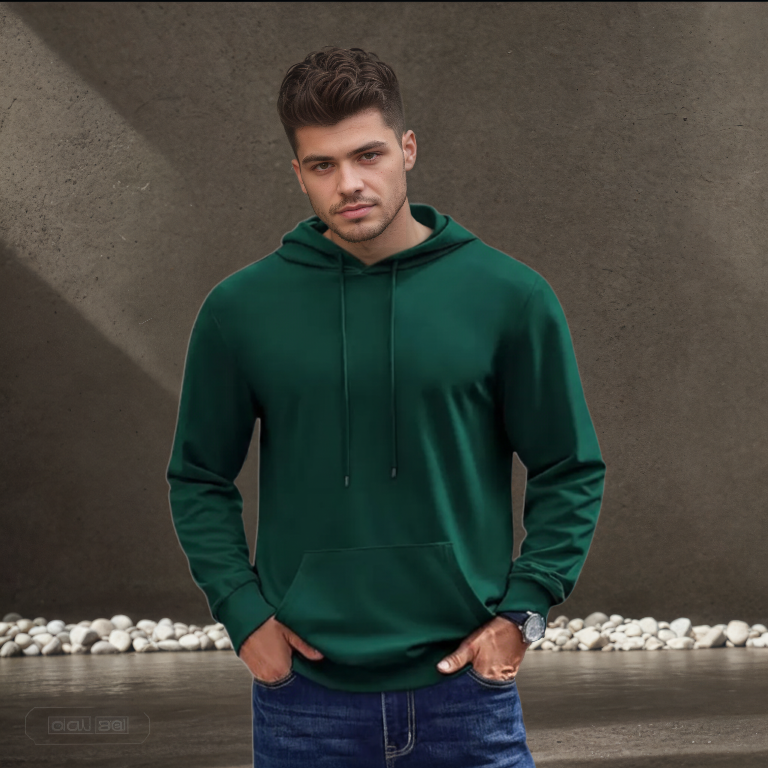 Drawstring Gym Hooded With Kangaroo Pocket